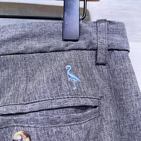 Tailorbyrd 8" Woven Performance Golf Shorts Gray Flat Front Stretch Mens 32 - Picture 5 of 7